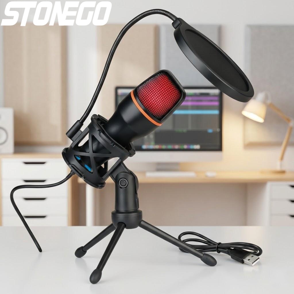 Pc Gaming Youtuber - Condenser USB Microphone Kit with Tripod