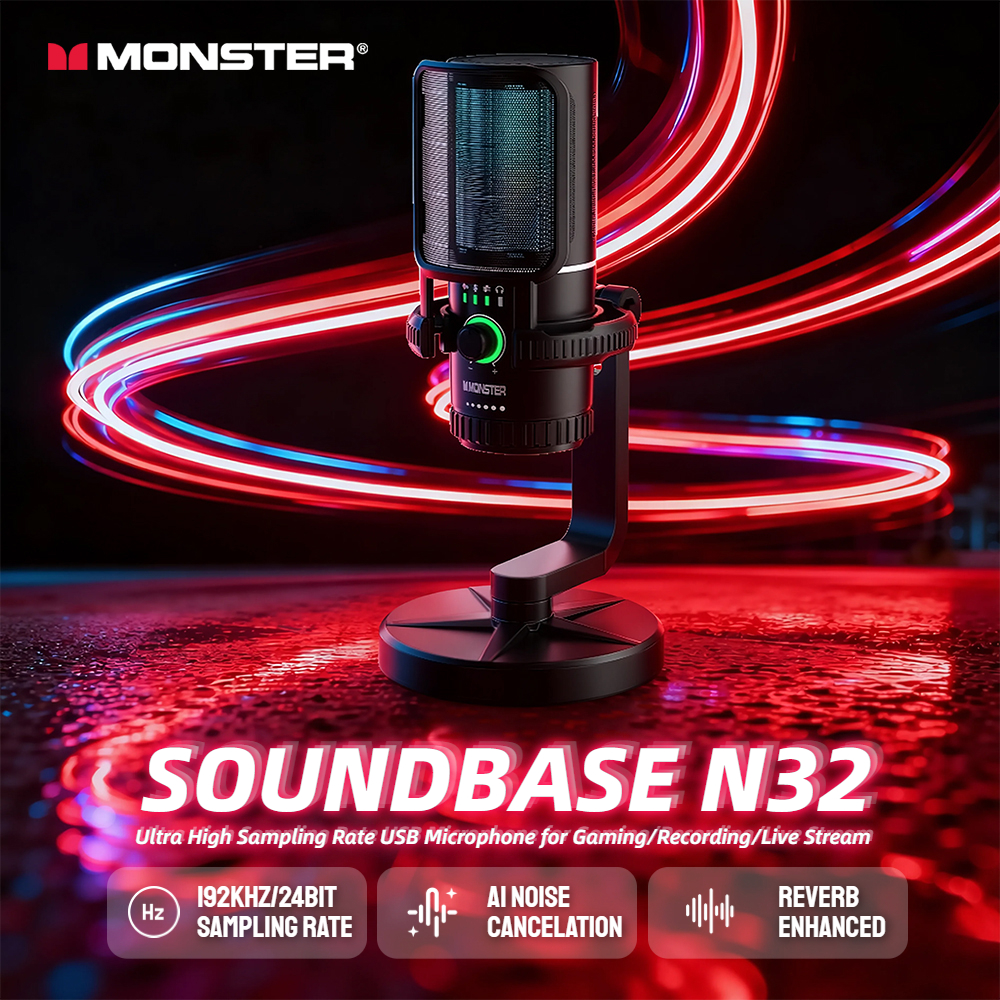 Pc Gaming Youtuber - Monster Soundbase N32 Gaming USB Microphone