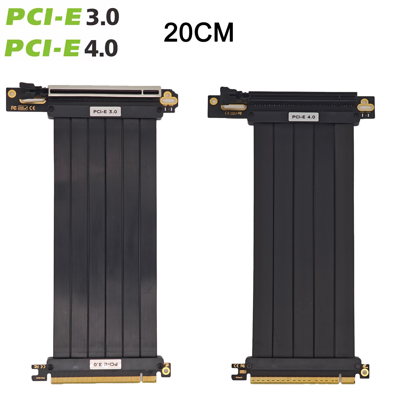 Gpu Vertical Mount - PCIe 4.0 x16 Riser Cable Double