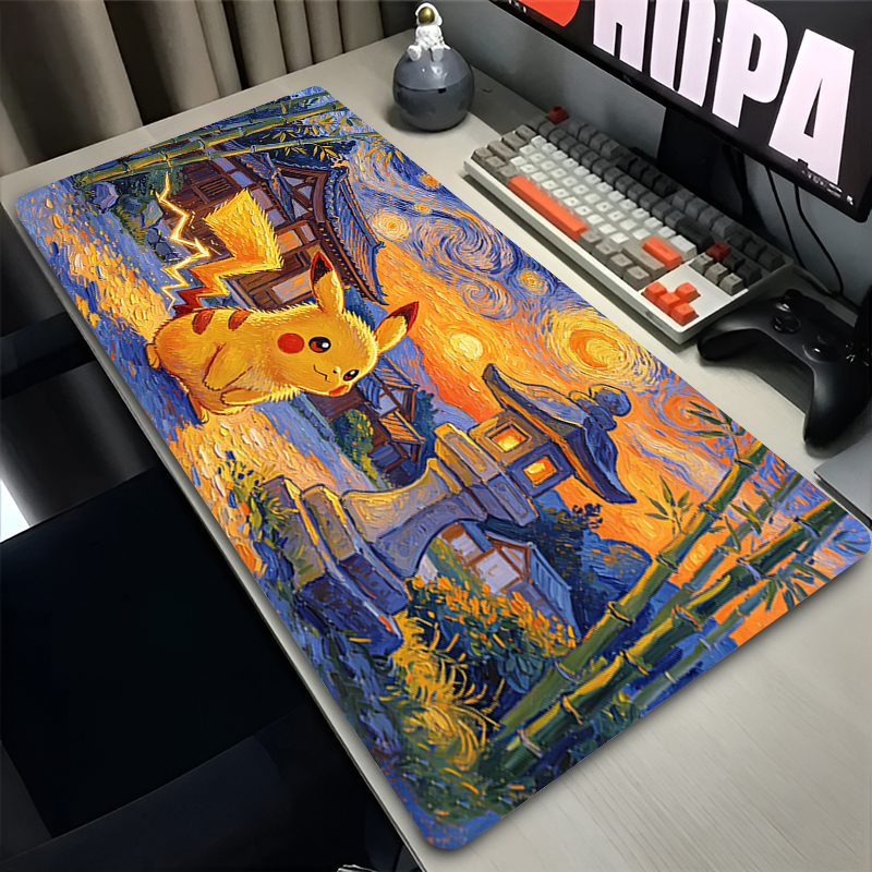 Pc Gaming Aesthetic - Mouse Pad Pokemon Pikachus Rubber Extended