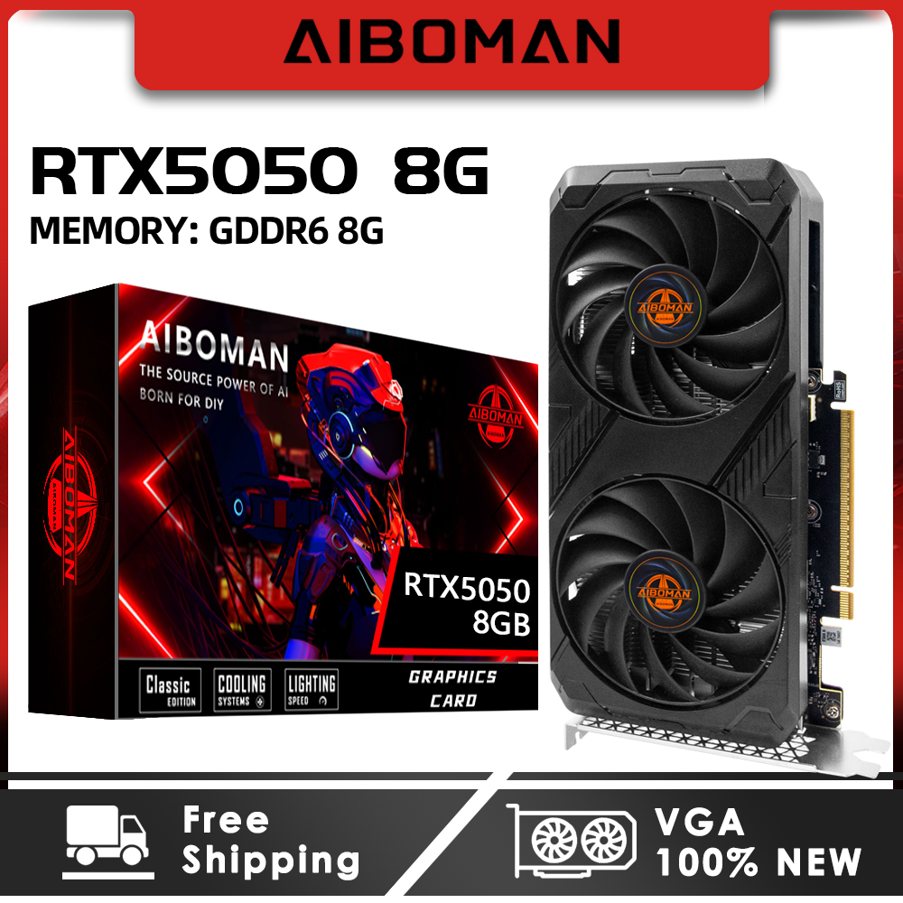 Pc Gaming Vr - AIBOMAN RTX5050 8GB Graphics Cards GDDR6