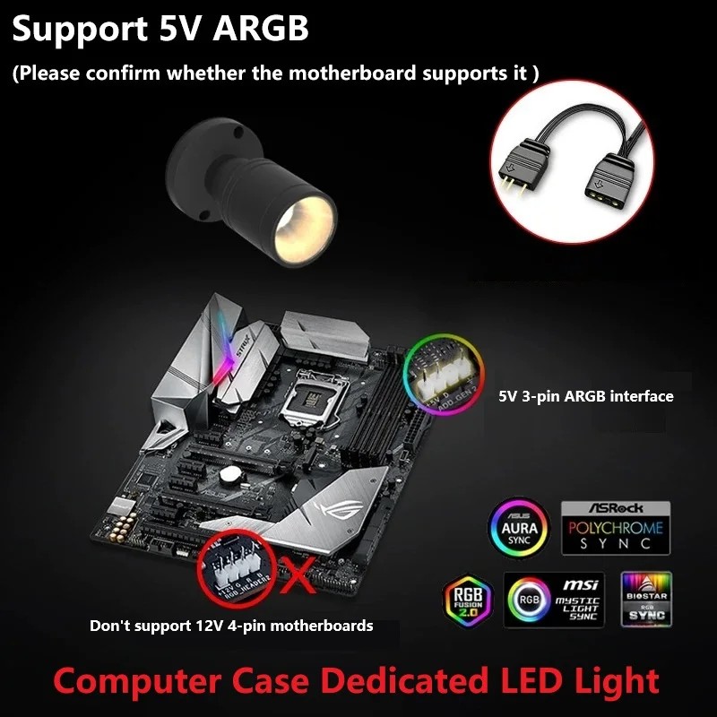 QITU 1W 3W ARGB 5V 3Pin Header – Pc Gaming Compact Bewertung und Preis