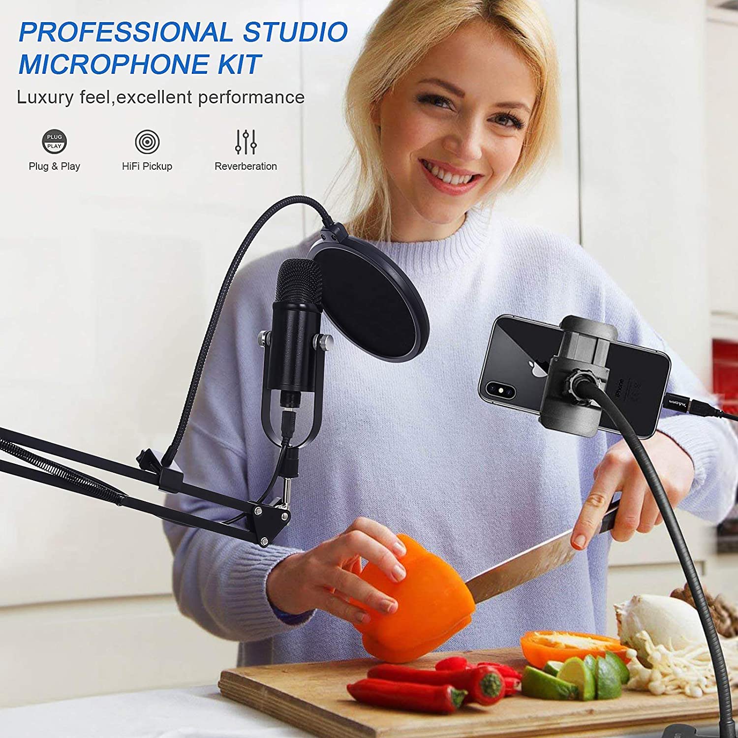 BM86 USB Condenser Microphone  – Pc Gaming Youtuber Bewertung und Preis