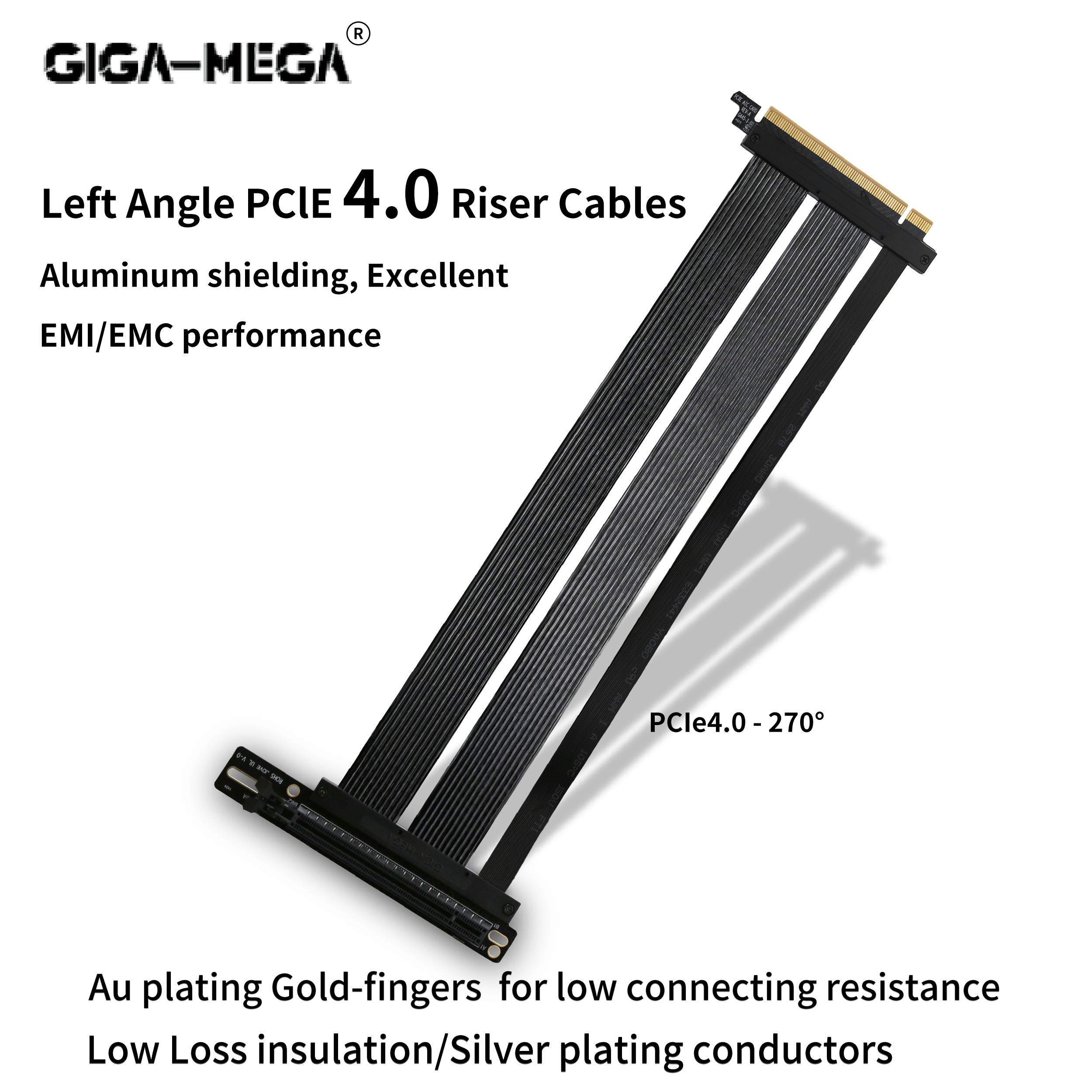 Left Angle PClE 4.0 Riser  cab – Gpu Vertical Mount Bewertung und Preis