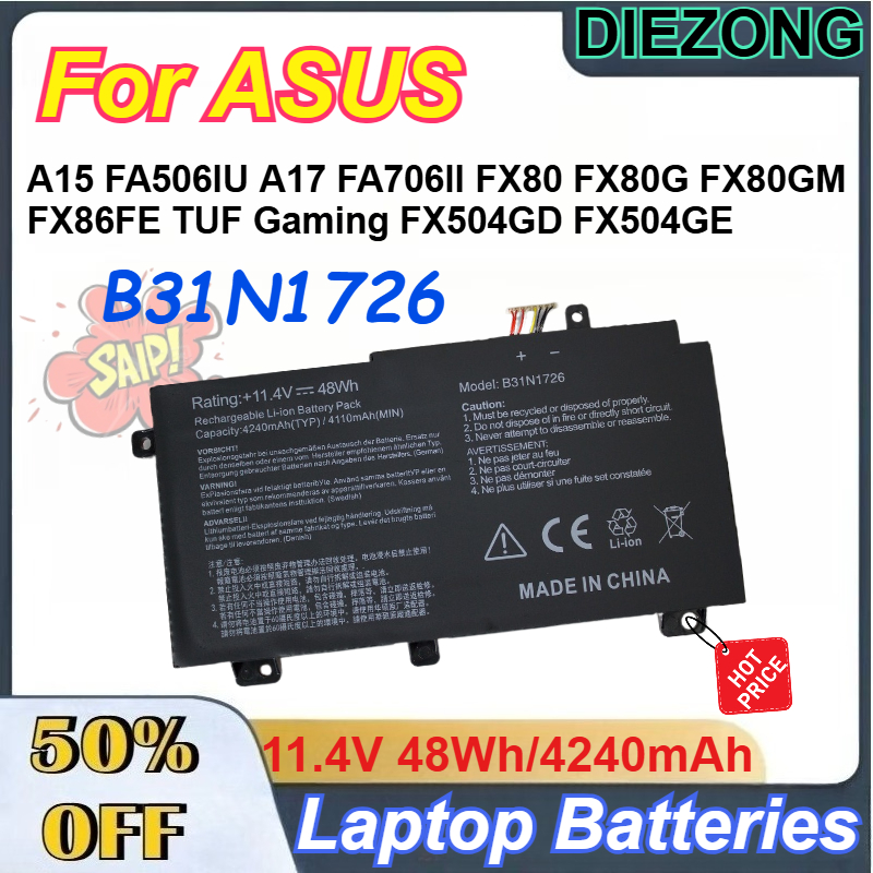 11.4V 48Wh/4240mAh B31N1726 La – Pc Gaming Asus Bewertung und Preis