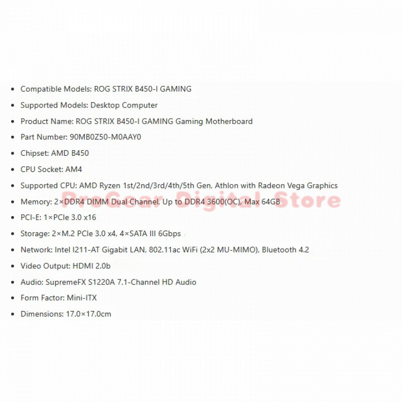 for Asus ROG STRIX B450-I GAMI – Pc Gaming Asus Rog Bewertung und Preis