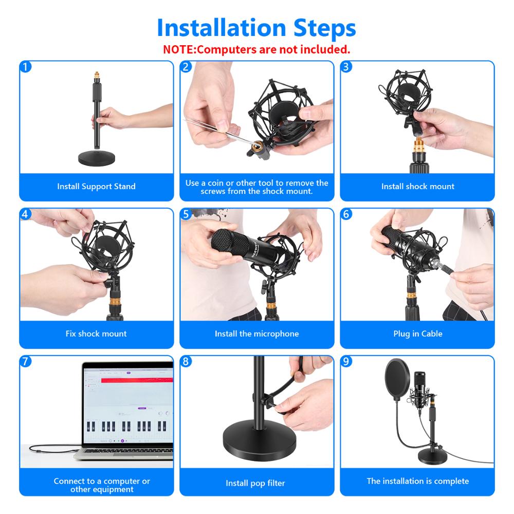 Neewer USB Microphone Kit-Plug – Pc Gaming Youtuber Bewertung und Preis