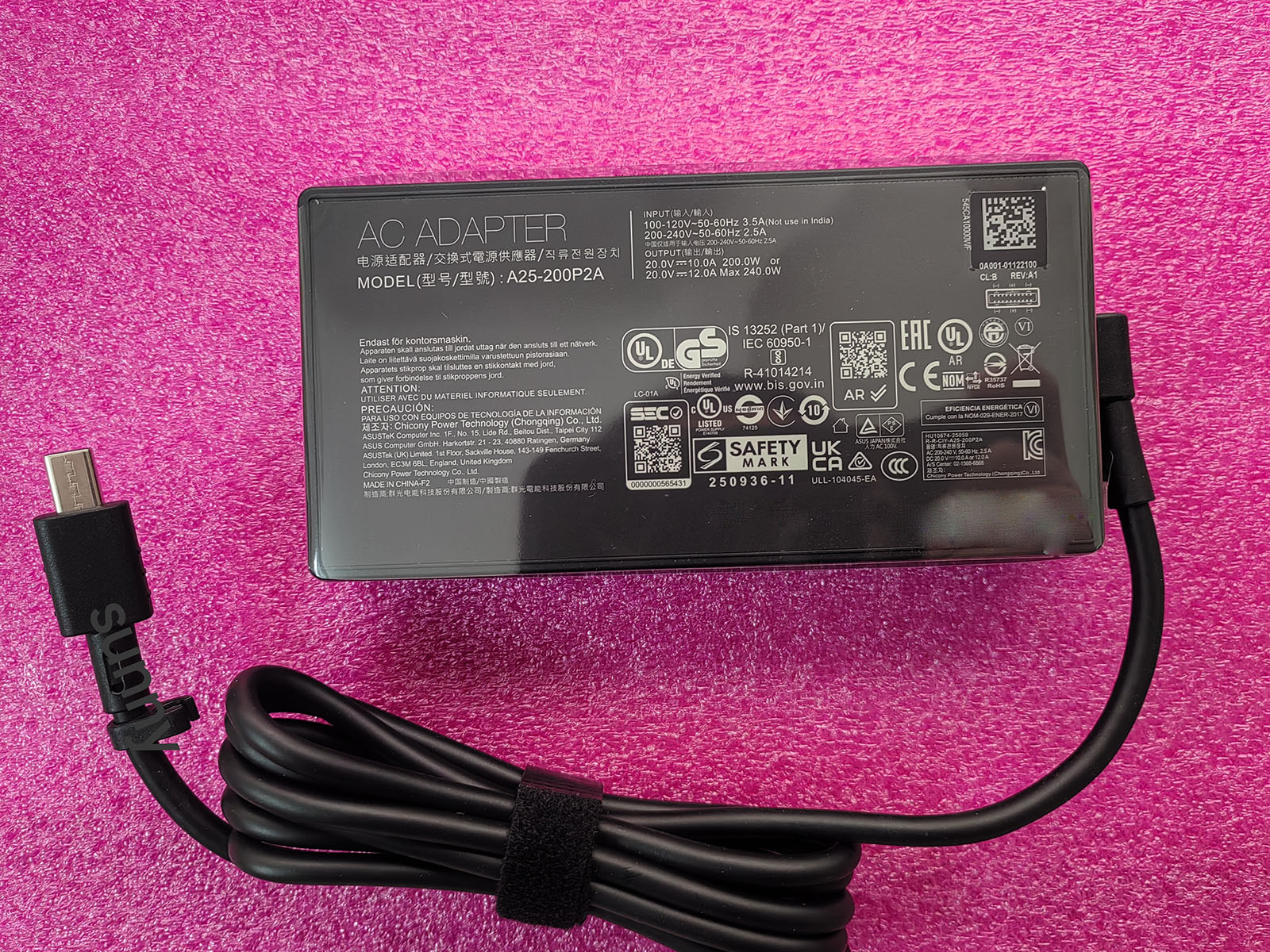 NEW OEM A25-200P2A Rectangle C – Pc Gaming Asus Rog Bewertung und Preis