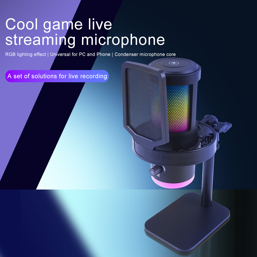 Haomuren RGB USB Condenser Mic – Pc Gaming Youtuber Bewertung und Preis