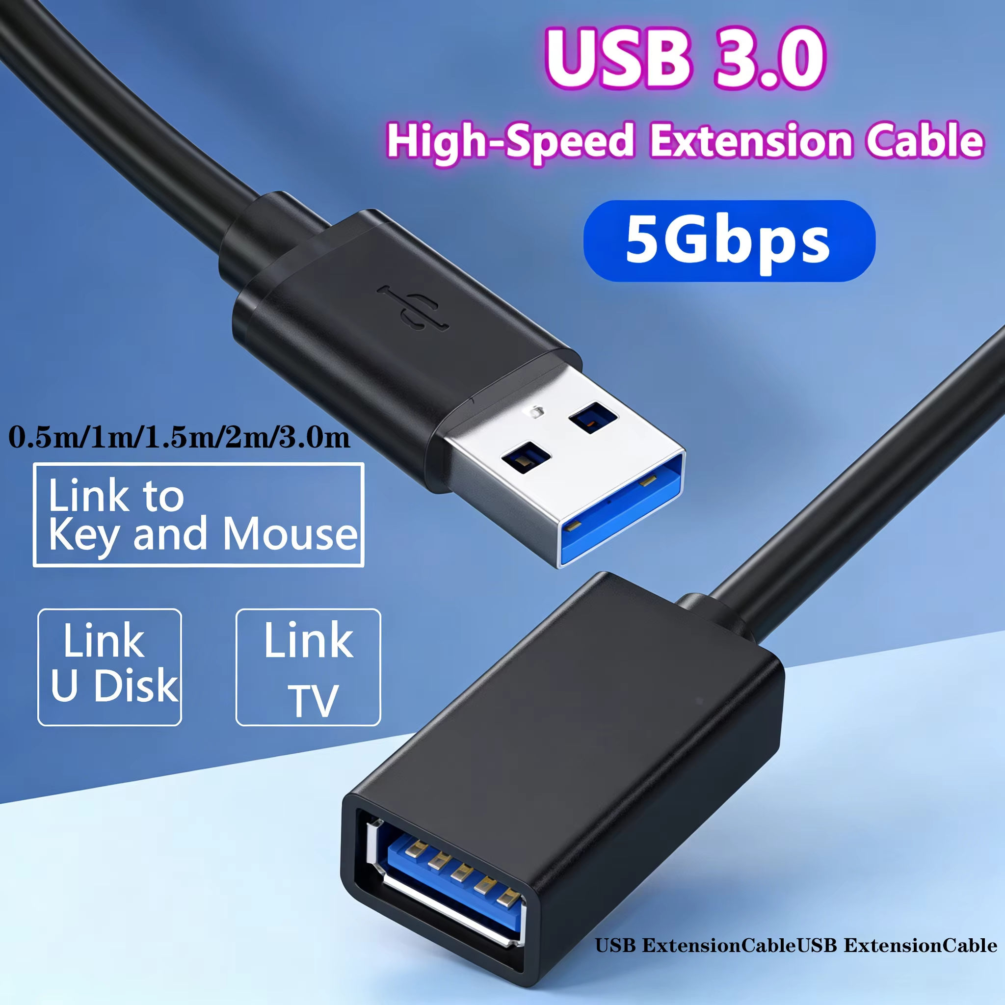 USB 3.0 Extension Cable 1m/2m/ – Pc Gaming Vr Bewertung und Preis