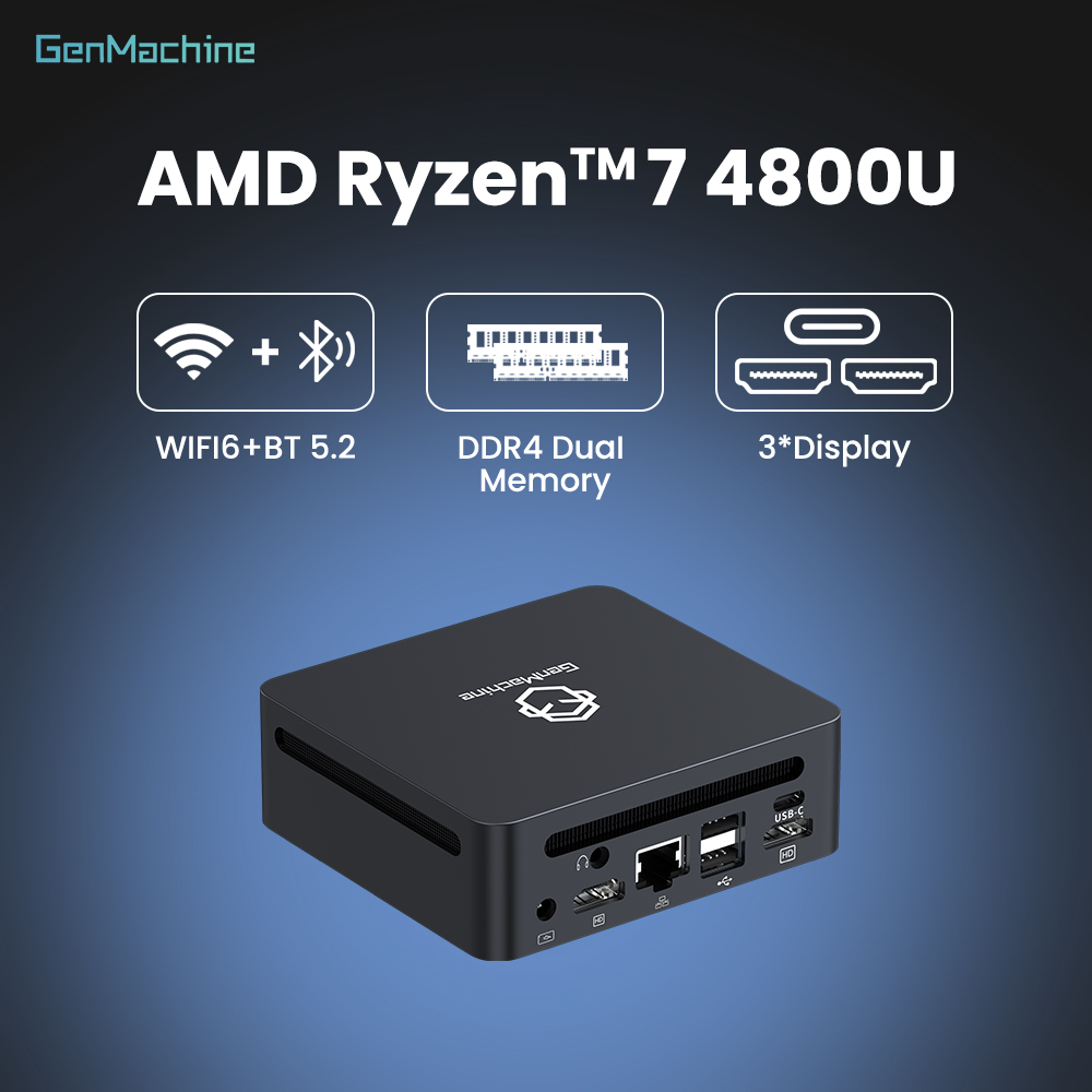 GenMachine Mini PC AMD Ryzen 7 – Pc Gaming Compact Bewertung und Preis