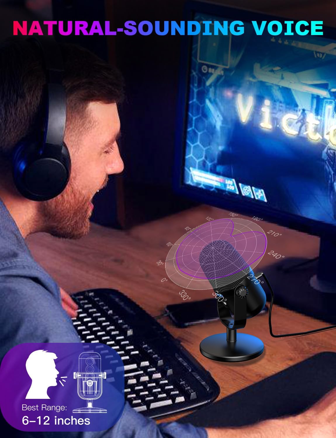 USB Gaming Microphone With Noi – Pc Gaming Youtuber Bewertung und Preis